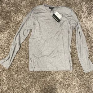 Banana Republic luxury touch long sleeve grey shirt- new with tags